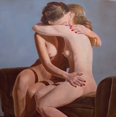 Original Fine Art Nude Paintings by István Cene gál