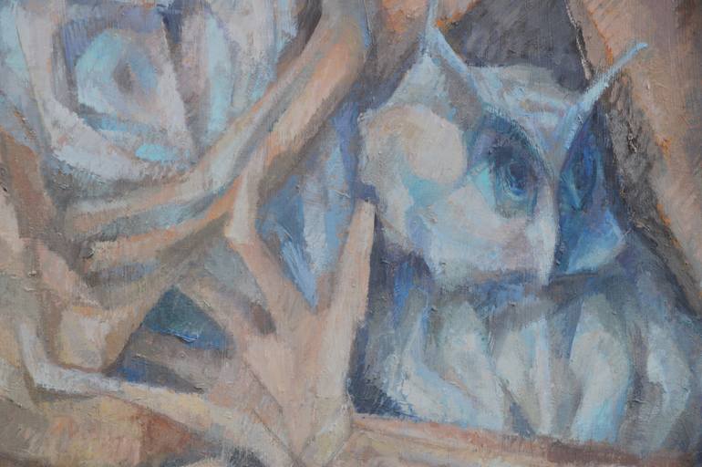 Original Expressionism Animal Painting by Gabriela Anitei