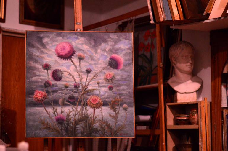 Original Figurative Floral Painting by Gabriela Anitei