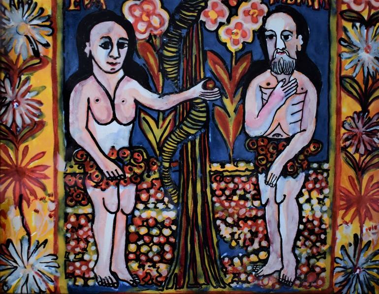 Original Figurative Religion Painting by Gabriela Anitei