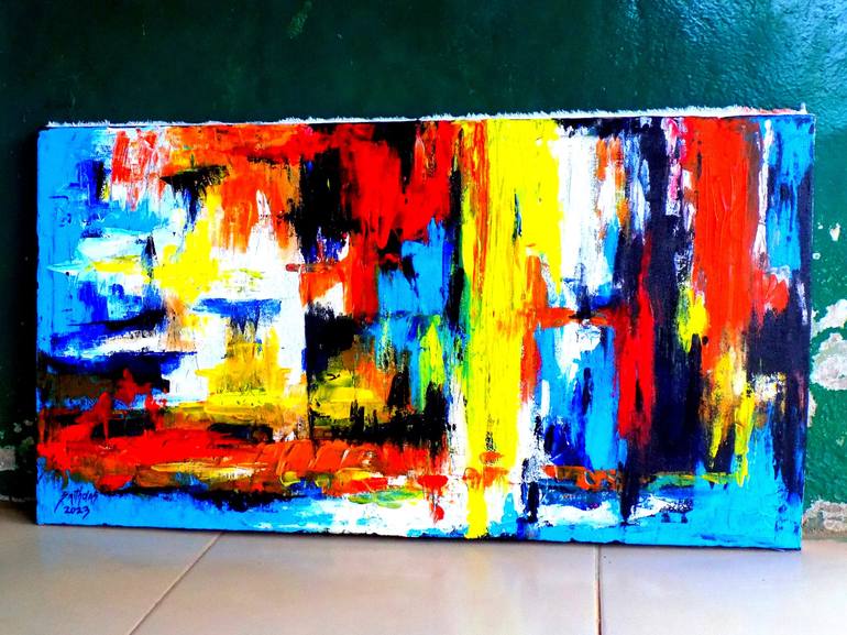 Original Abstract Interiors Painting by Smith Olaoluwa