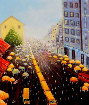 Print of Realism Cities Paintings by Smith Olaoluwa