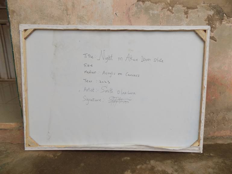 Original Art Deco Cities Painting by Smith Olaoluwa