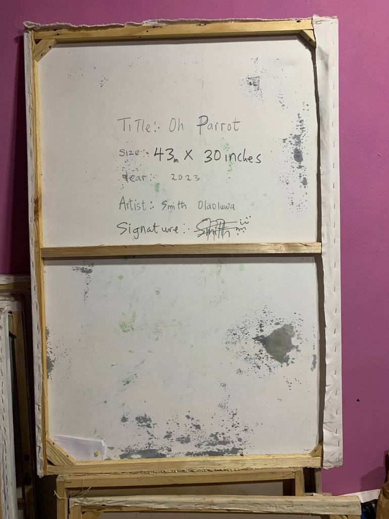 Original Art Deco Animal Painting by Smith Olaoluwa