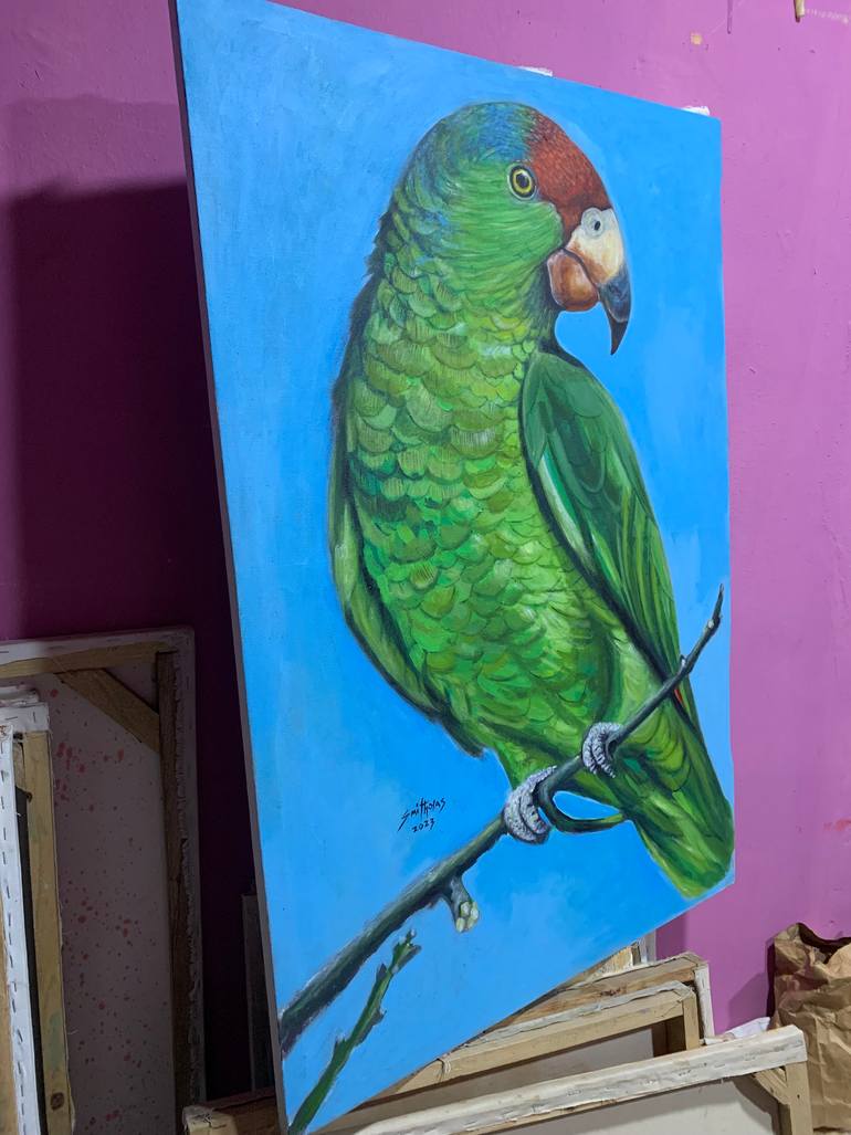 Original Art Deco Animal Painting by Smith Olaoluwa