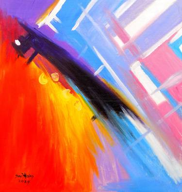 Print of Art Deco Abstract Paintings by Smith Olaoluwa