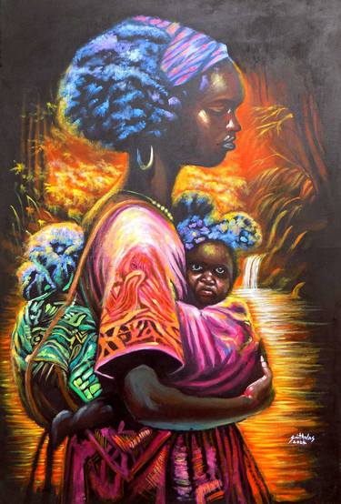 Original Women Painting by Smith Olaoluwa