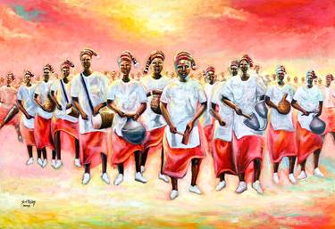 Print of Art Deco Performing Arts Paintings by Smith Olaoluwa