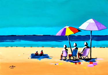 Print of Art Deco Beach Paintings by Smith Olaoluwa