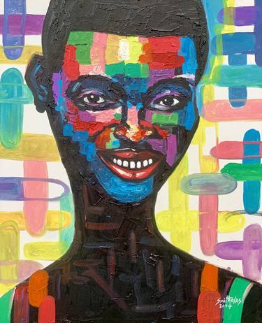 Original Expressionism Women Paintings by Smith Olaoluwa