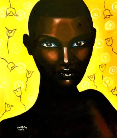 Original Art Deco Women Paintings by Smith Olaoluwa