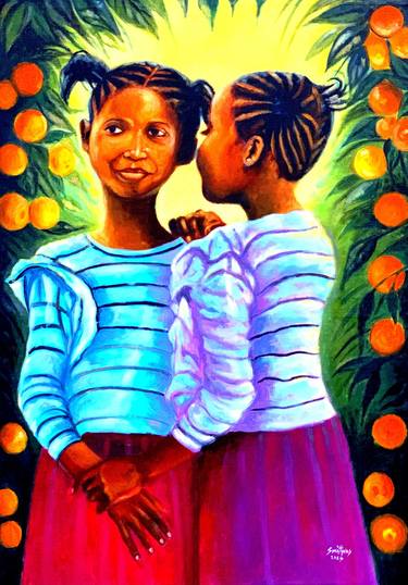 Print of Art Deco Children Paintings by Smith Olaoluwa