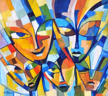 Print of Abstract Paintings by Smith Olaoluwa