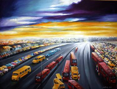 Print of Realism Places Paintings by Smith Olaoluwa