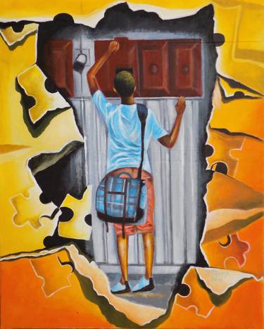 Original Abstract Children Paintings by Smith Olaoluwa