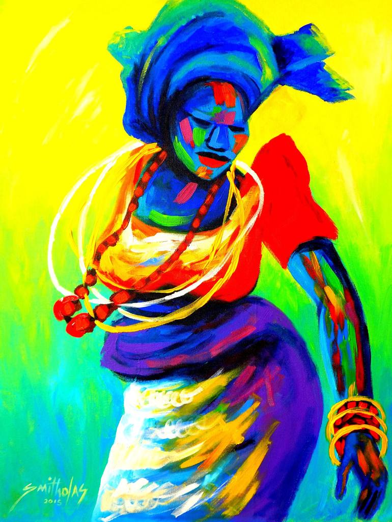 Dance Again Painting by Smith Olaoluwa | Saatchi Art