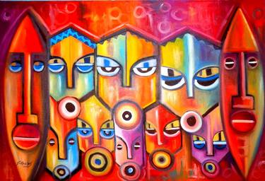 Print of Abstract Paintings by Smith Olaoluwa