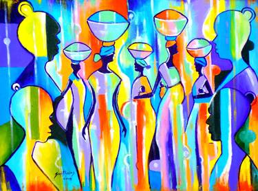 Print of Abstract Paintings by Smith Olaoluwa