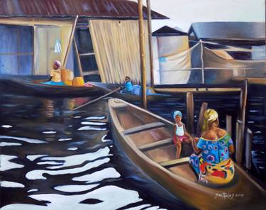 Print of Fine Art Places Paintings by Smith Olaoluwa