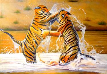 Tigers Fight thumb