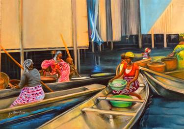 Original Abstract Expressionism World Culture Paintings by Smith Olaoluwa