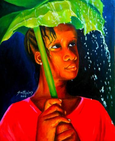 Original Art Deco People Paintings by Smith Olaoluwa