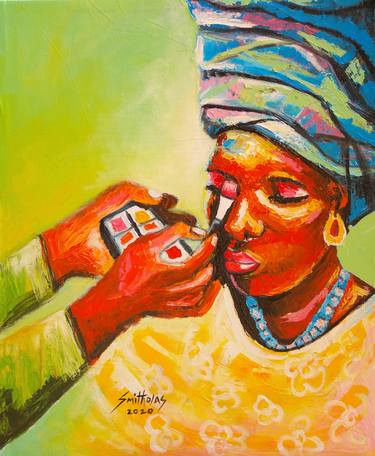 Print of People Paintings by Smith Olaoluwa