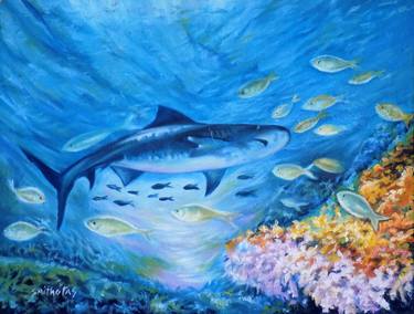 Original Fish Paintings by Smith Olaoluwa