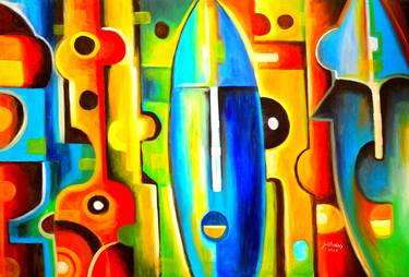 Original Abstract Paintings by Smith Olaoluwa