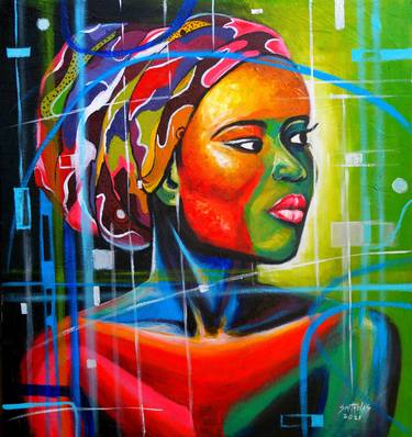 Original Abstract Paintings by Smith Olaoluwa