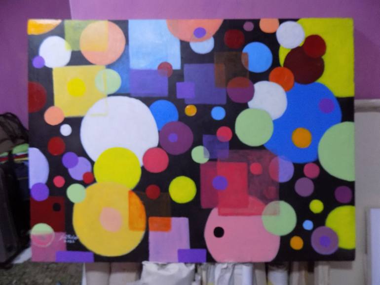 Original Abstract Painting by Smith Olaoluwa