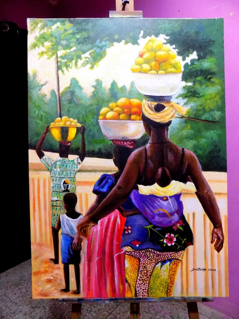 Original World Culture Painting by Smith Olaoluwa