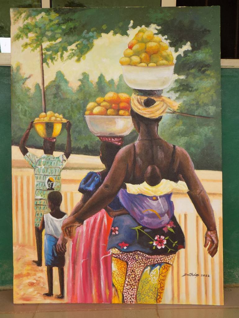 Mango Harvest Painting By Smith Olaoluwa | Saatchi Art