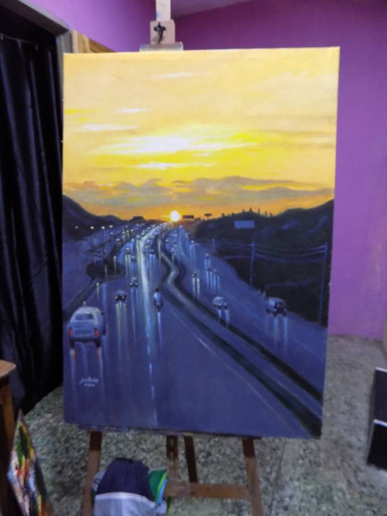 Original Realism Places Painting by Smith Olaoluwa