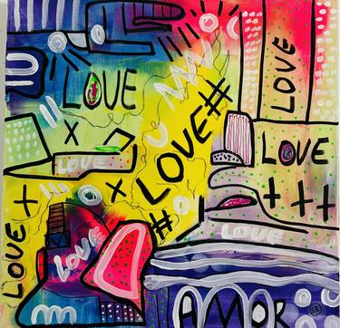 Original Pop Art Abstract Paintings by Suely Blot