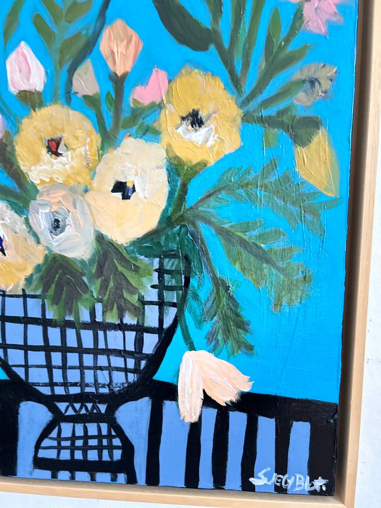 Original Figurative Floral Painting by Suely Blot