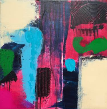 Original Art Deco Abstract Paintings by Suely Blot