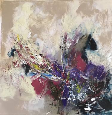 Original Abstract Expressionism Abstract Paintings by Suely Blot