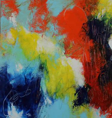 Original Abstract Expressionism Abstract Paintings by Suely Blot