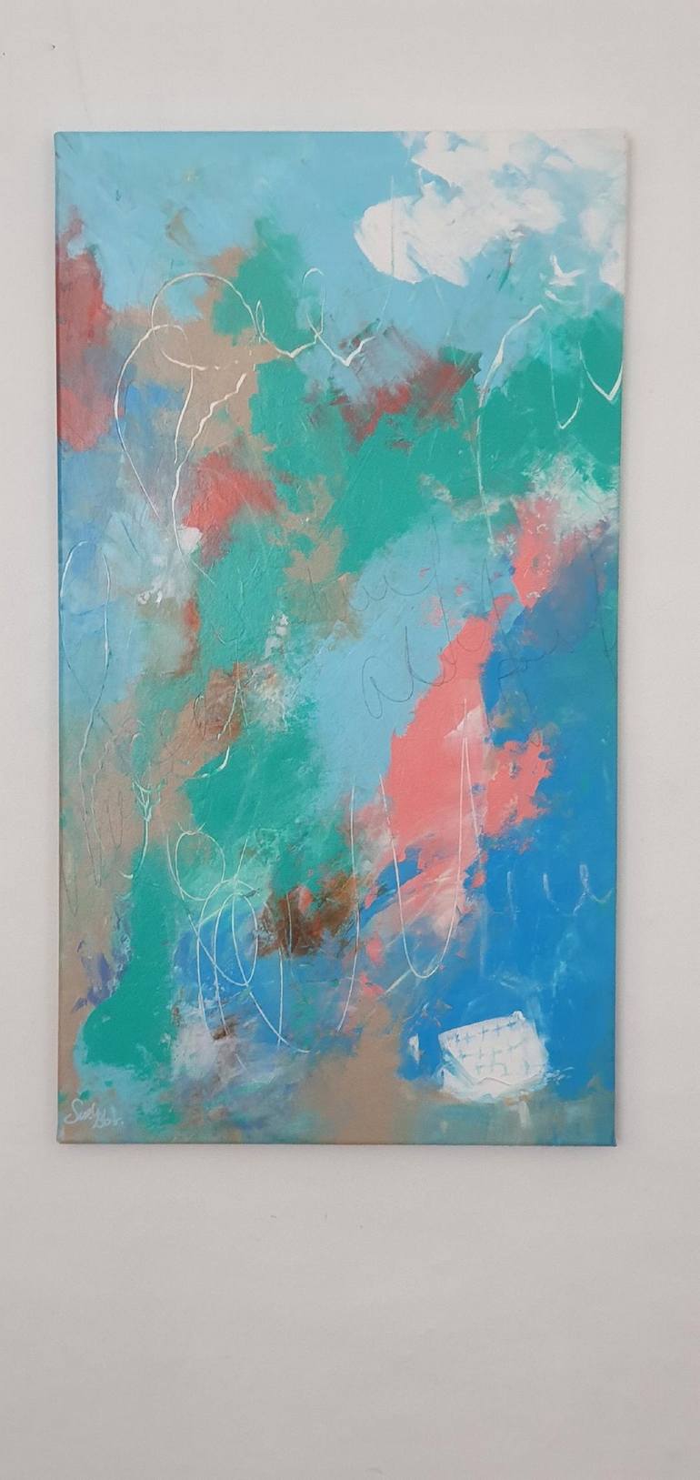 Original Modern Abstract Painting by Suely Blot