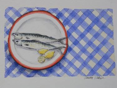 Original Food & Drink Painting by Janette Watson