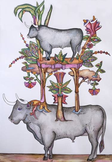 The bull and its descendants thumb