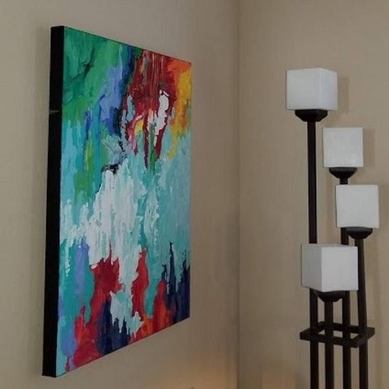 Original Fine Art Abstract Painting by Connie Adcock