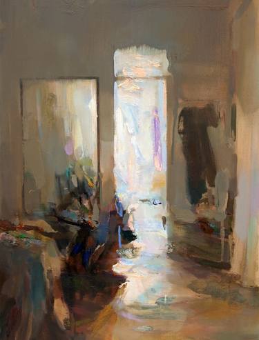Print of Impressionism Interiors Paintings by Carlos San Millán
