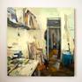 Interior series, number 148
Oil on wood, 60 x 60 cm
Not framed painting