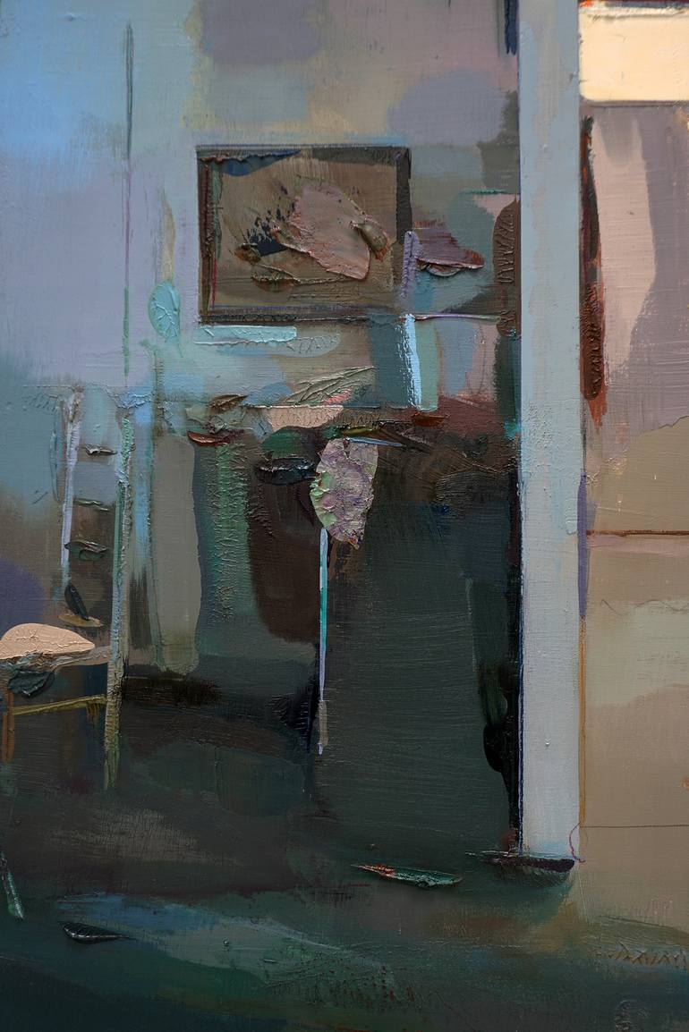 Original Realism Interiors Painting by Carlos San Millán