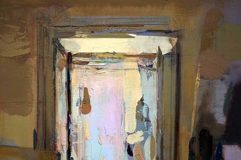 Original Impressionism Interiors Painting by Carlos San Millán