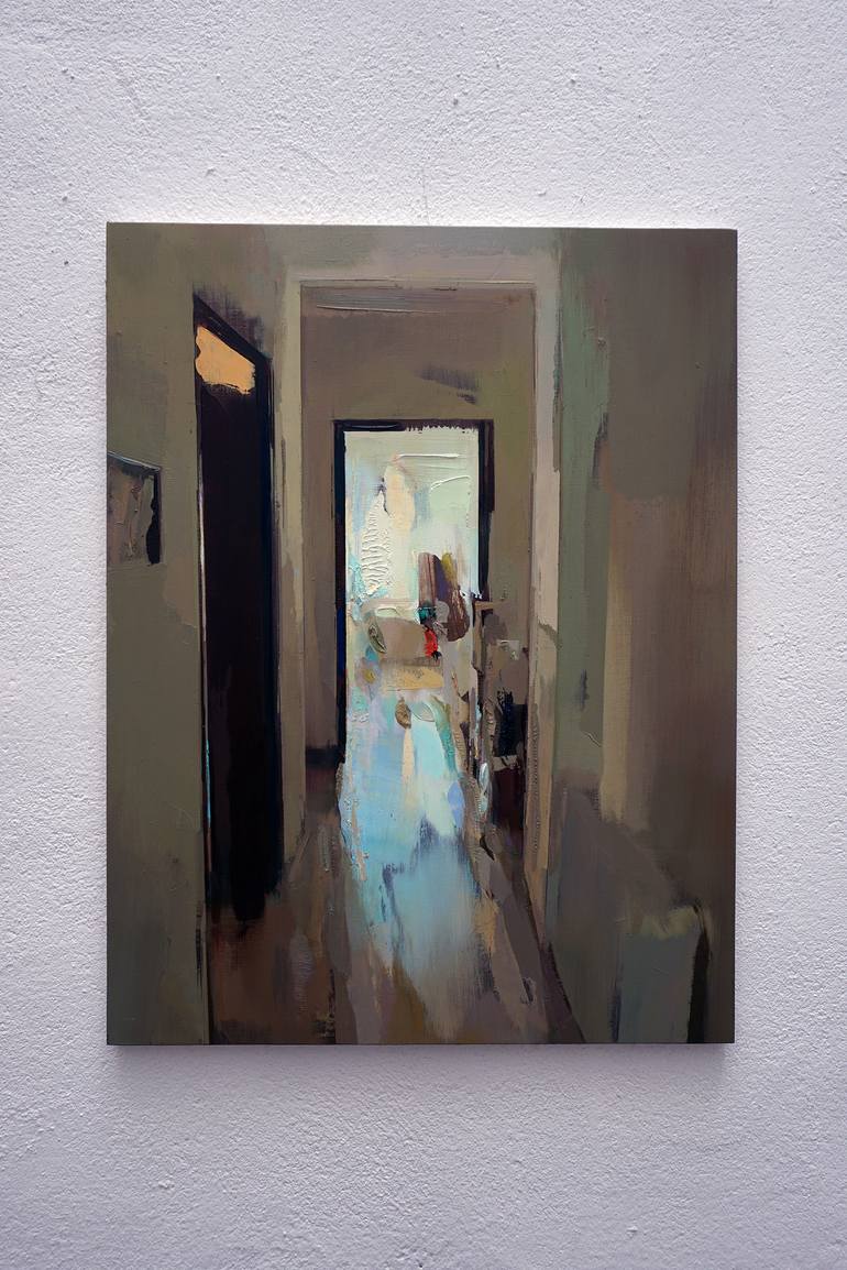 Original Realism Interiors Painting by Carlos San Millán