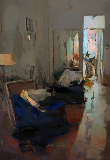 Print of Impressionism Interiors Paintings by Carlos San Millán