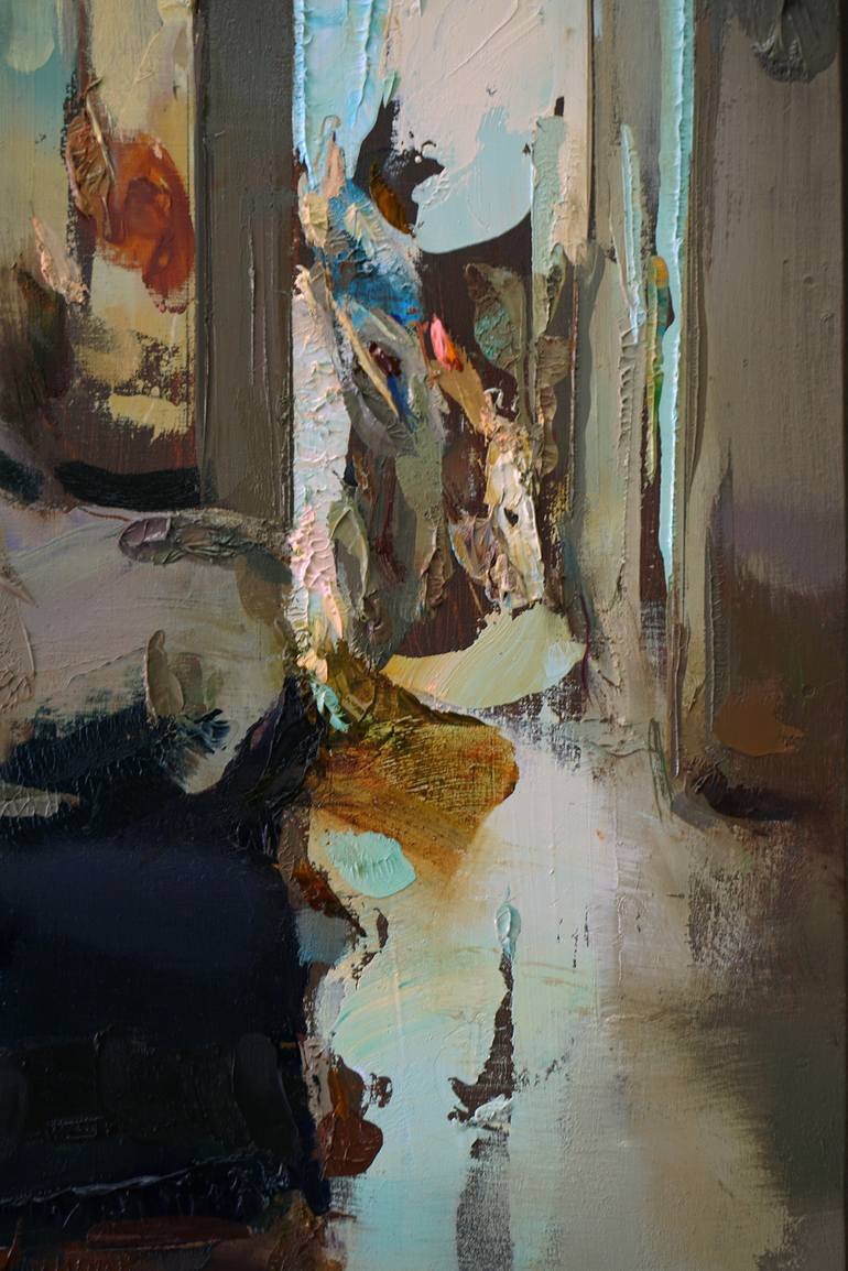 Original Impressionism Interiors Painting by Carlos San Millán